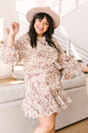 Fancy Me Floral Dress in Ivory