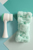 Facial Brush & Headband Set in Blue