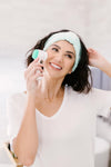 Facial Brush & Headband Set in Blue