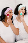 Facial Brush & Headband Set in Purple