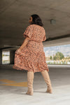 Fall Fancy Tiered Dress In Sunrise