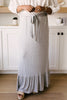 Falling For You Skirt In Heather Gray