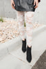 Fanciful Floral Leggings In White