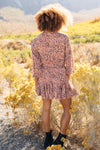 Fancy Me Floral Dress in Mauve