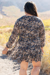 Fancy Me Floral Dress in Navy