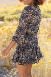 Fancy Me Floral Dress in Navy
