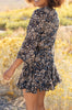 Fancy Me Floral Dress in Navy