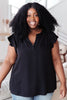 Fantastic Ruffle Sleeve in Black