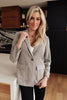Feminine Boyfriend Blazer in Herringbone
