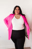 Fierce and Chic Blazer in Hot Pink