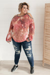 First Of The Season Tie Dye Top in Mauve
