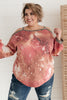 First Of The Season Tie Dye Top in Mauve