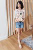 Floral Watercolor Raglan Top
