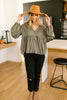 Forever Blooming Babydoll Top in Olive