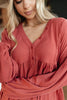 Forever Blooming Babydoll Top in Rust