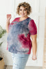 Forever in Love Tee in Grey and Maroon
