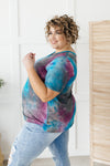 Forever in Love Tee in Teal and Purple