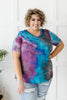Forever in Love Tee in Teal and Purple