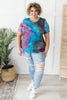 Forever in Love Tee in Teal and Purple