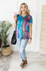 Forever in Love Tee in Teal and Purple