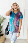 Forever in Love Tee in Teal and Purple