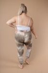Forgotten Dreams Tie Dye Joggers In Taupe