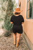 From Romp To Rest Romper In Black