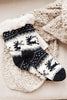 Fuzzy Holiday Socks In Black