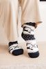 Fuzzy Holiday Socks In Black