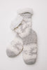 Fuzzy Holiday Socks In Gray