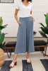 Go Get 'Em Gaucho Pants In Blue Gray