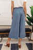 Go Get 'Em Gaucho Pants In Blue Gray