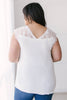 Garden and Lace Top in White