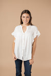 Gather Round Ivory Button Down