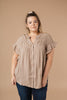 Gather Round Mocha Button Down