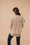Gather Round Mocha Button Down
