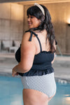 Gather & Bows Swim Top