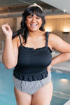 Gather & Bows Swim Top