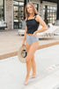 Gather & Bows Swim Top