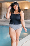 Gather & Bows Swim Top