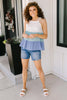 Gimme That Love Top in Aqua