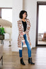 Giraffe Print Long Cardigan