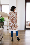 Giraffe Print Long Cardigan