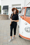 Girl Next Door Jumpsuit In Black