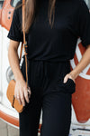 Girl Next Door Jumpsuit In Black