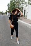 Girl Next Door Jumpsuit In Black