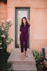 Girl Next Door Jumpsuit In Plum