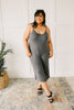 Good Better Best Cropped Tank Jumpsuit in Charcoal
