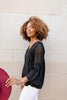 Gracie Lacey Shoulder Top In Black