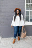 Gracie Lacey Shoulder Top In Ivory